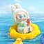 Игрушка-сюрприз Labubu плюшевый брелок в костюме кролика, сидящий V2 Лабубу Случайный цвет - миниатюра 7