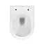 Унітаз підвісний Kroner Armada WHI513636 RIMLESS безобідковий з сидінням Slim Duroplast / Soft-close / Quick relase (KA513636WHIR), Білий - мініатюра 8
