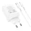 Адаптер мережевий HOCO Type-C to Lightning cabel Start three-port charger N33 білий - мініатюра 5
