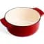 Каструля KitchenAid Cast Iron чавунна з кришкою 22 см 3.3 л червона (CCC006057-001) - мініатюра 2