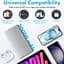 Зовнішній акумулятор Power Bank 20000 mAh УМБ павербанк із ліхтариком LVR 018 Silver (19112) - мініатюра 2