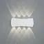 Современный фасадный светильник для улицы Diasha DFB-8623-8WH белый LED IP67 21 см - миниатюра 1