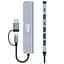USB-хаб XON SmartHub 7 в 1 (2xType-C, USB3.0, 4xUSB2.0) Сірий (UHUHP071342G 5184) - мініатюра 8