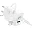 СЗУ Hoco N71 Nuevo PD30W+QC3.0 (1USB-A/1C) + кабель Type-C to Type-C White - миниатюра 2