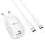 СЗУ Hoco C149A Charm PD30W+QC3.0 (1USB-A/1C) + кабель Type-C to Type-C - миниатюра 2