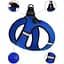 Шлея для собак Bronzedog Mesh Vest, розмір 4XS, 20х24 см, синя - мініатюра 4
