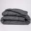 Ковдра антиалергенна MirSon зима №165 Сolor Fun Line Stripe Black з евкаліптовим волокном 220х240 см (2200010859768) - мініатюра 1