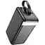 Портативна батарея Hoco J123D 90000mAh Element power bank with digital display чорна 6942007612104 - мініатюра 3