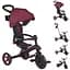 Велосипед детский Globber Explorer Trike Foldable 4в1 до 20 кг бордовый (732-202-2) - миниатюра 2
