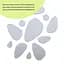 Дзеркальний декор Wall Sticker  SW-00002496 акриловий самоклеючий Камінці 12 шт. срібло - мініатюра 2