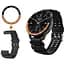 Безель Black-orange та силіконовий ремінець Sikai для смартгодинника Xiaomi Watch S3/S4  - мініатюра 1