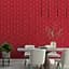 Самоклеюча 3D панель Sticker Wall SW-00001364 Червона 700х770х3мм - мініатюра 5