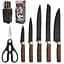 Набор кухонных ножей на подставке Knife Set 7 предметов из нержавеющей стали - миниатюра 1