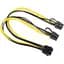 Переходник питания 8-pin VGA (F) - 2 x 6+2-pin VGA (M), 30 см, CHiNa (S0939) - миниатюра 1