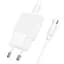 СЗУ Hoco N72 Speed ​​ultra-thin PD20W (1USB-C) + кабель Type-C to Type-C White - миниатюра 4