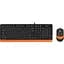 Комплект (клавиатура + мышь) A4Tech Fstyler F1010 Black/Orange (1147551) [114613] - миниатюра 1
