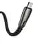 Кабель Hoco U58 Pisces Cable USB to MicroUSB 2,4A 1,2m Black - миниатюра 1