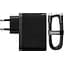 Мережевий зарядний пристрій Baseus GaN5 Pro Fast Charger C+U 100W + Cable USB-C Black [CCGP090201] [96285] - мініатюра 2