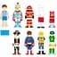 Набор магнитов Viga Toys Гардероб мальчика (50021VG) - миниатюра 1