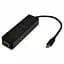 Хаб USB 4-in-1 Black Type-C 3.1 - 3xUSB 3.0 / GLan Dynamode teh0019603 - мініатюра 1