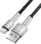 Кабель Baseus Cafule Metal USB to Lightning 2.4A 0.25m Black (CALJK-01) [78967] - мініатюра 3