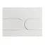 Панель змиву Koer KT-0604-03 240x160x10mm пластикова, кнопка закруглена KR5322, Білий - мініатюра 2