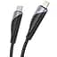 Дата кабель Hoco U95 Freeway 4in1 USB/Type-C to Type-C/Lightning 60W (1.2m) Black - мініатюра 4