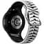 Ремінець для Samsung Galaxy Watch 7 - біло-чорний ширина кріплення 20мм силікон Watchbands Scales (W47-8WB33249721) - мініатюра 1