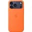 Чехол Silicone Case with Button, Animation & MagSafe для Apple iPhone 17 Pro Max Orange AAA [153248] - миниатюра 3