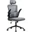 Офисное кресло GT Racer X-5728, черно-серое (X-5728 Black/Gray) - миниатюра 2