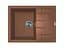 Кухонная мойка Adamant ANILA terra-cotta 645x495x200 мм, с крылом 64,5 см - миниатюра 1