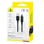Кабель Baseus Lit Button-Control Fast Charging Data Cable USB-A to iP 2.4A 1 м Черный - миниатюра 2