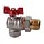 Кран кульовий кутовий з американкою Solomon 1/2″ ПОСИЛЕННИЙ B1043 - мініатюра 1