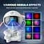 Проектор Astronaut Nebula — нічник з LED-туманністю, зірками, пультом і обертанням 360° (білий корпус), Білий - мініатюра 4