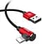 Кабель Baseus MVP Elbow L Shape Cable USB to Lightning 1.5A 1m CALMVP-09 Red - мініатюра 2