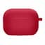 Силиконовый футляр с микрофиброй для наушников Airpods Pro 3 Красный / Rose Red - миниатюра 1