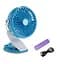 Настольный портативный мини вентилятор Mini Fan ML-F168 бытовой на аккумуляторе от USB с прищепкой - миниатюра 3