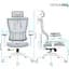Офисное кресло OfficePro Elegant OC600-W-LG-LG White/Light Gray [148651] - миниатюра 12