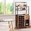 Стеллаж винный Costway Vinoteca кухонный шкаф в стиле Loft - миниатюра 4