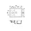 Кухонна мийка Adamant DUPLEX графіт 610x495x200 мм, з додатковою чашею 61 см - мініатюра 2