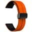 Силіконовий ремінець Classy для Smart Watch 20mm Orange / Black - мініатюра 2