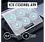Подставка для охлаждения для ноутбука 15.6 дюйма Ice Coorel A19, 6 шт.x60mm 580 RPM, 2xUSB - миниатюра 2