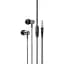 Наушники металлические Hoco M108 Spring metal universal earphones with mic черные - миниатюра 2
