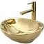 Умивальник Rea Sofia 34,5x41 gold n (REA-U9015) - мініатюра 1
