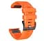 Силиконовый ремешок Primo для часов Garmin Fenix ​​5/5 Plus/Fenix ​​6/6 Pro Orange - миниатюра 3