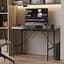 Стол письменный Line Тайм Ferrum-decor 750x1200x500 Черный металл ДСП Сосна Кембра 16 мм (FRD-104880) - миниатюра 1