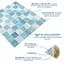Панель стінова 3D 700х770х4мм мозаїка блакитна (D) SW-00002009 - мініатюра 2