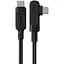 Кабель Acefast C5-03 USB-C to USB-C 100W right angled aluminum alloy 2 м черный - миниатюра 1