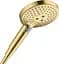 Ручной душ Hansgrohe Raindance Select S 120 3jet EcoSmart 9L Polished Gold Optic 26531990, Золотой - миниатюра 1