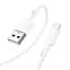 Кабель Hoco X83 Micro-USB Victory 1 метр білий (6931474770899) - мініатюра 1